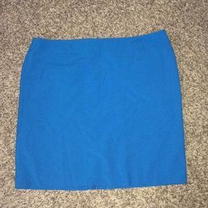 Plus size blue pencil skirt